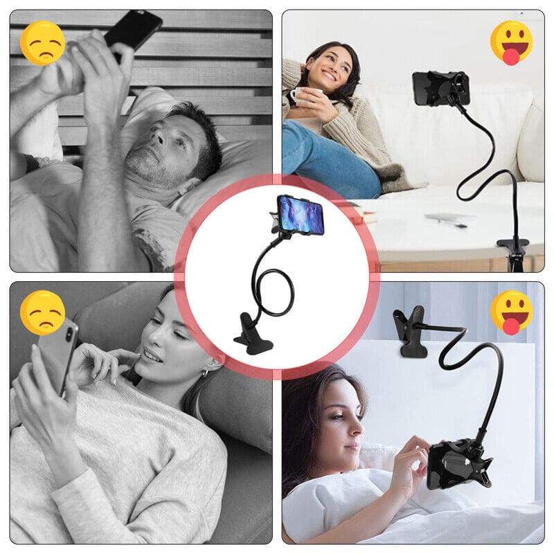 Goose Neck Flexible Phone Holder, Universal Lazy Mobile Phone Stand, Long Arm Cell Phone Holder, Car Mobile Clip Holder Stand, Multifunction Universal Long Arm Bracket, Portable Foldable Metal Lazy Stand Clamp Goose Neck Flexible Phone Holder, Universal Lazy Mobile Phone Stand, Long Arm Cell Phone Holder, Car Mobile Clip Holder Stand, Multifunction Universal Long Arm Bracket, Portable Foldable Metal Lazy Stand Clamp